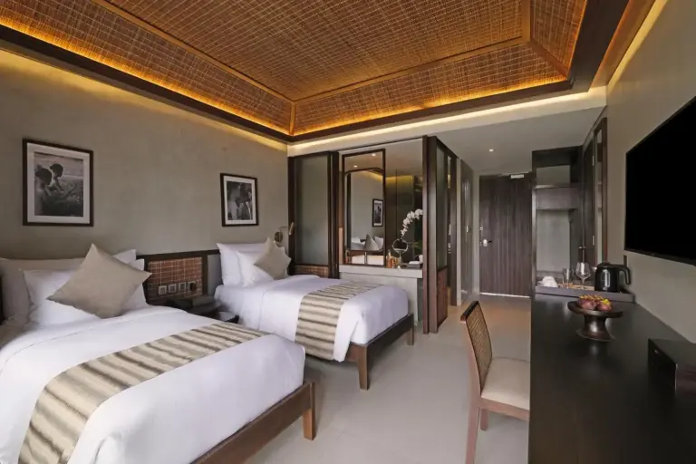 Ein weiterer Blick auf das Zweibettzimmer im The Garcia Ubud Hotel & Resort