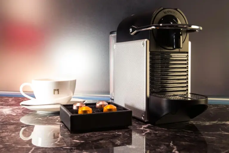 Coffee station in guest room at The Gate Hotel Kyoto Takasegawa