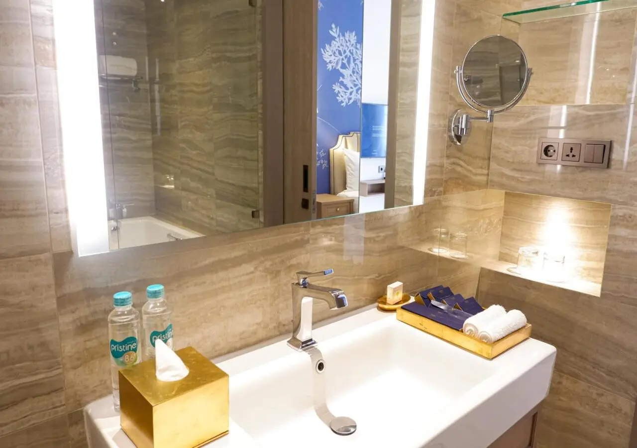 Bathroom with amenities at The Grand Mansion Menteng