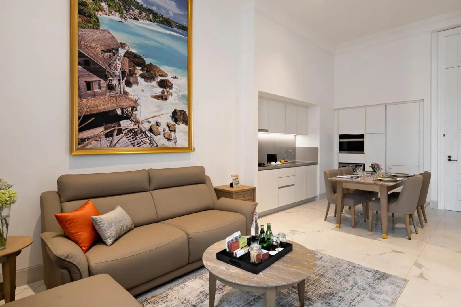 Cozy living area at The Grand Mansion Menteng