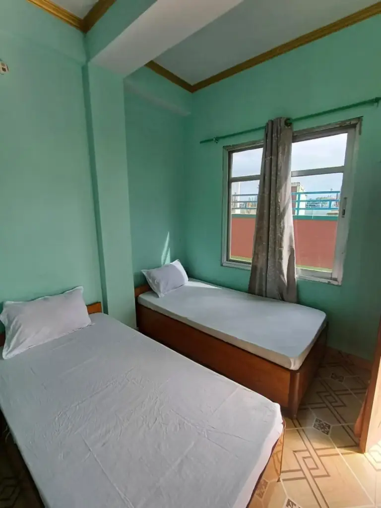 Ein Zweibettzimmer im The Green Plaza Lodge in Dhangadhi