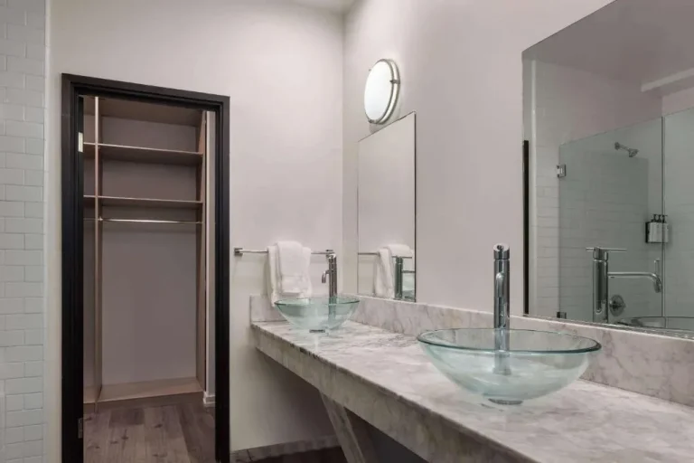 Modern bathroom at The Haas hotel in California