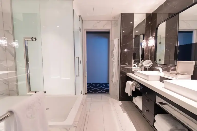 The Kahala Hotel & Resort Yokohama detailed bathroom features