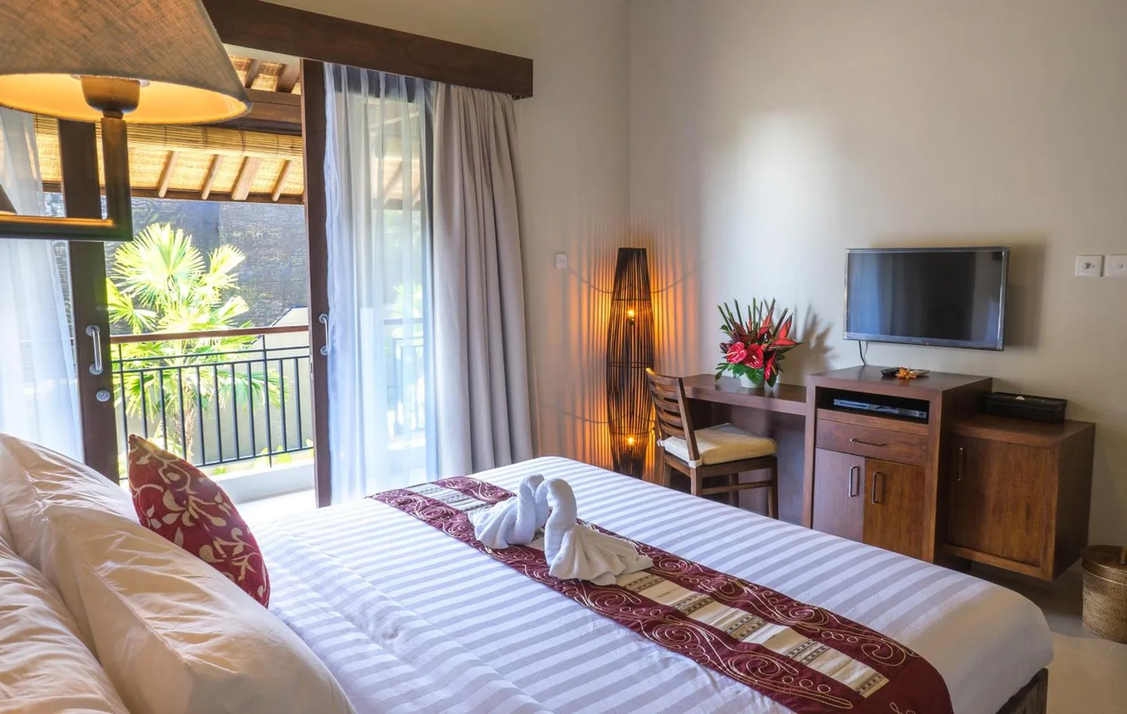 Comfortable bedroom at The Kumpi Villas, Seminyak