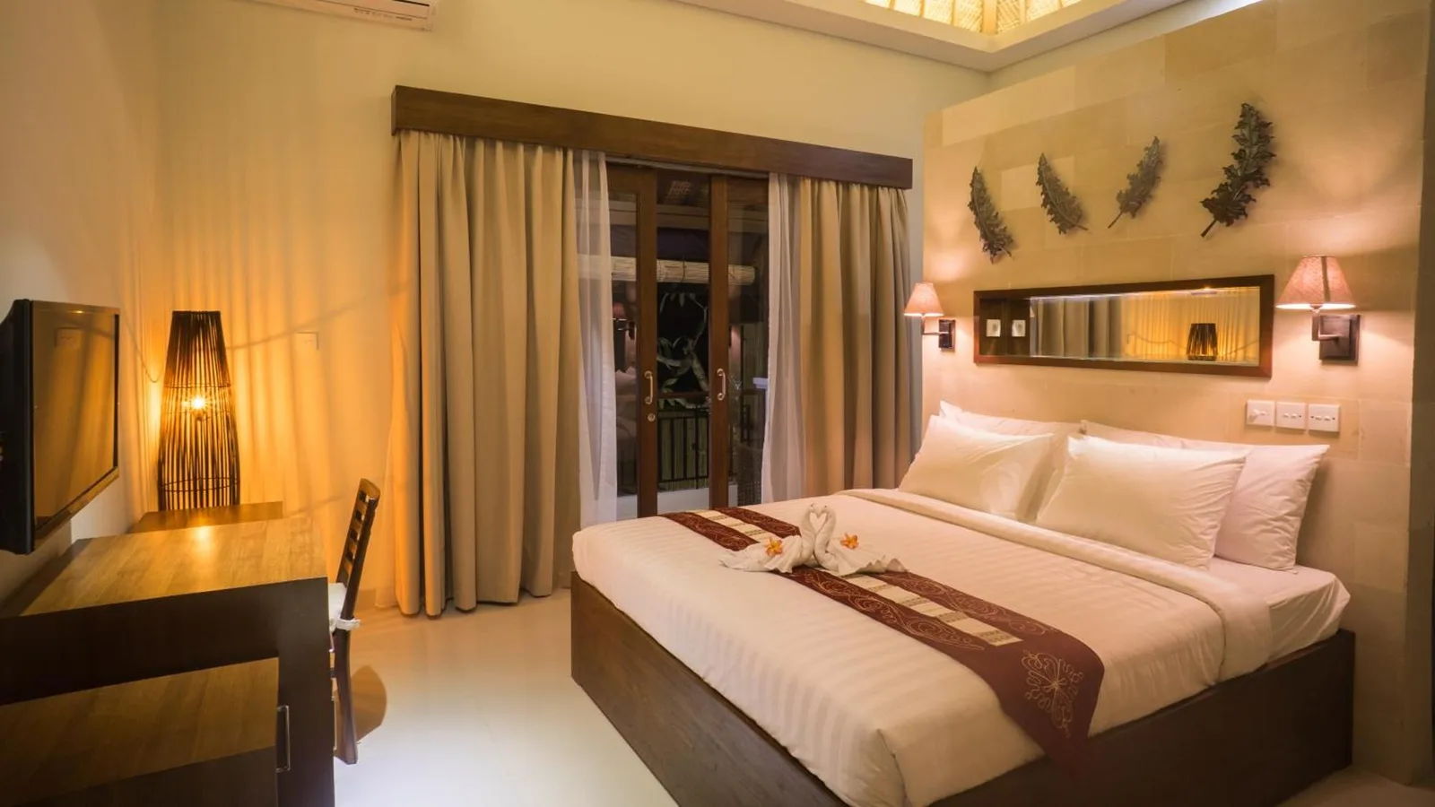 Evening view of bedroom at The Kumpi Villas, Seminyak