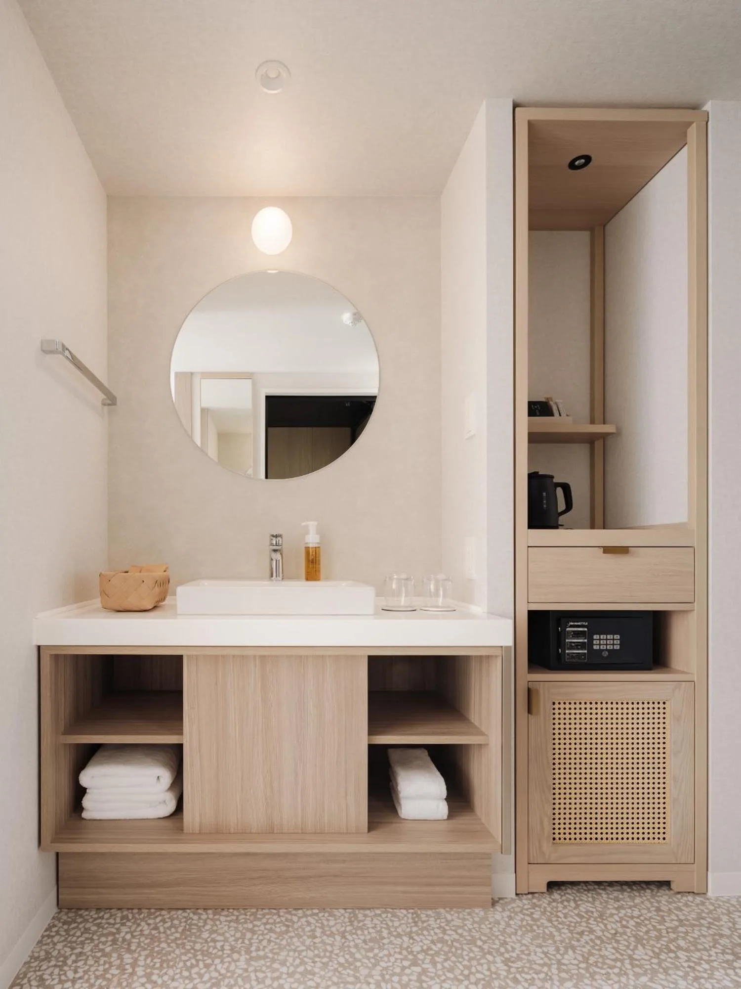 Bathroom area in guest room at THE NEST NAHA