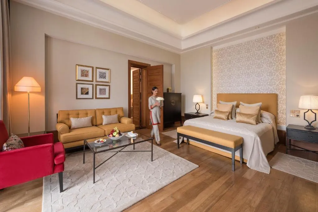 Stylish suite at The Oberoi Marrakech