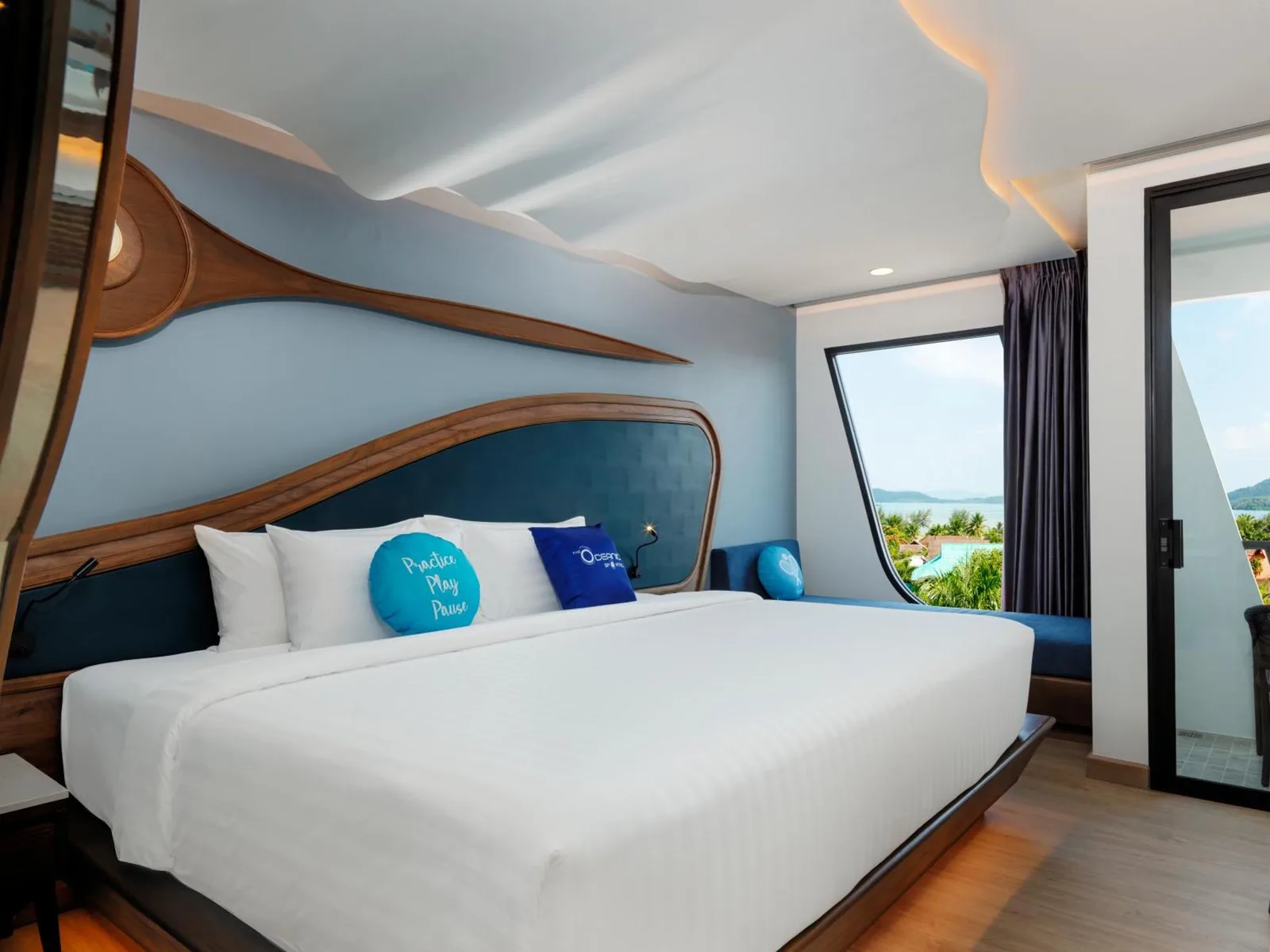 King suite with balcony view at The Oceanic Sportel Phuket - SHA Extra Plus