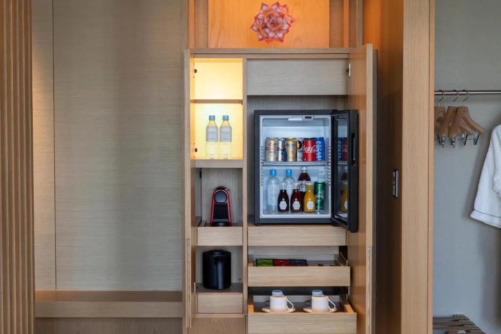 Minibar in room at The Okura Tokyo