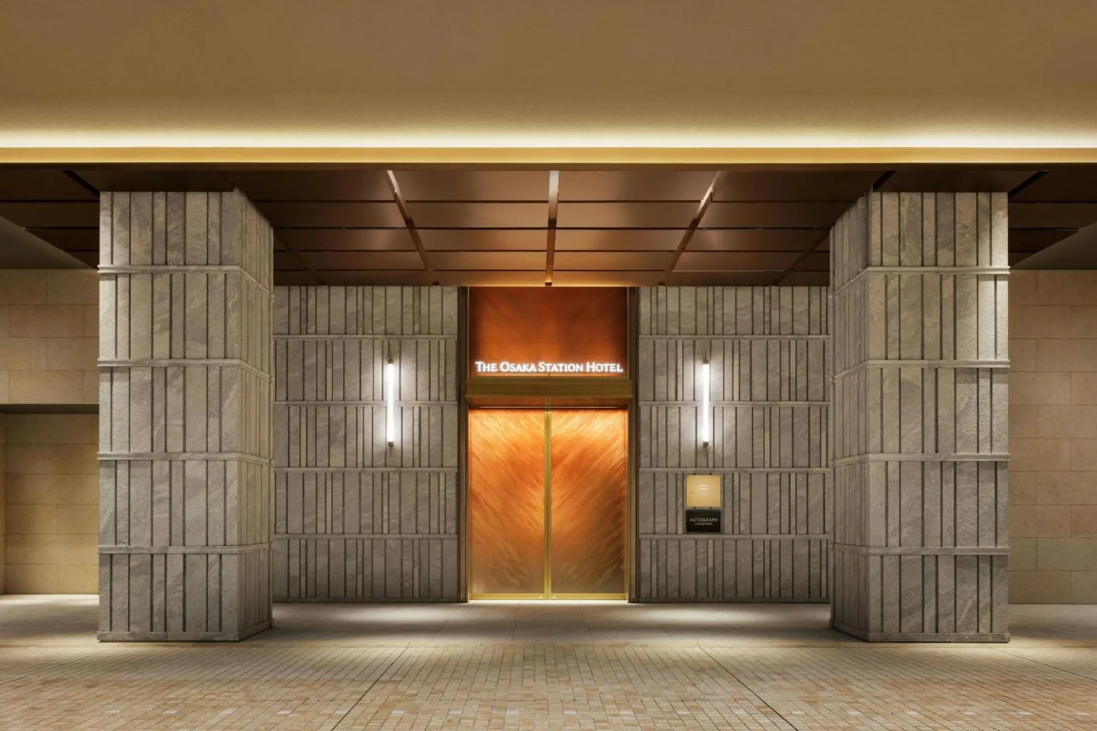 The Osaka Station Hotel entrance view for image SEO