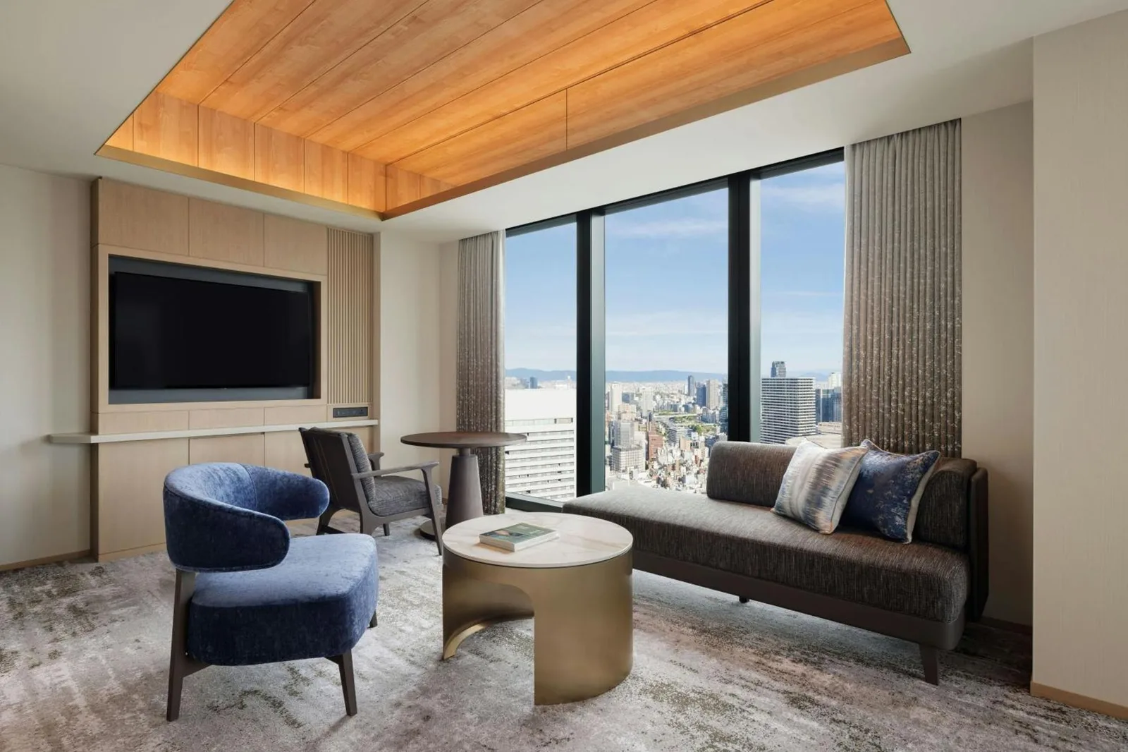 Living area in suite at The Osaka Station Hotel