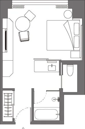Room layout of The Osaka Station Hotel for image SEO