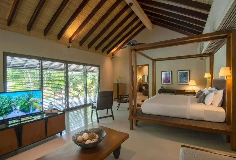 Zona de estar al aire libre de The Residence Maldives at Dhigurah