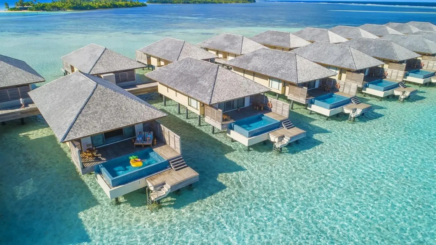 Villas sobre el agua de The Residence Maldives at Dhigurah