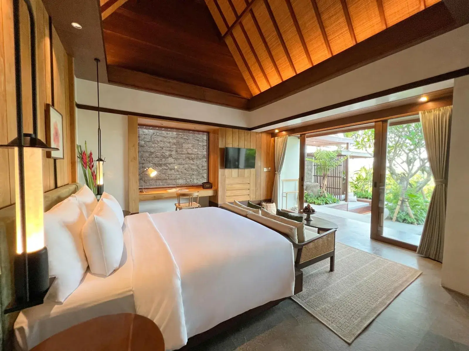 The Ridge Bali cozy bedroom corner with modern amenities