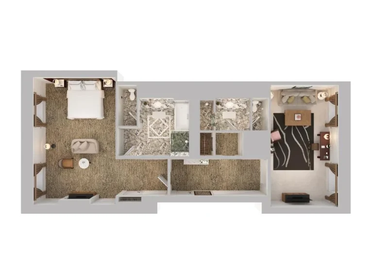 Familien-Suiten-Layout des The Ritz-Carlton New York, Central Park