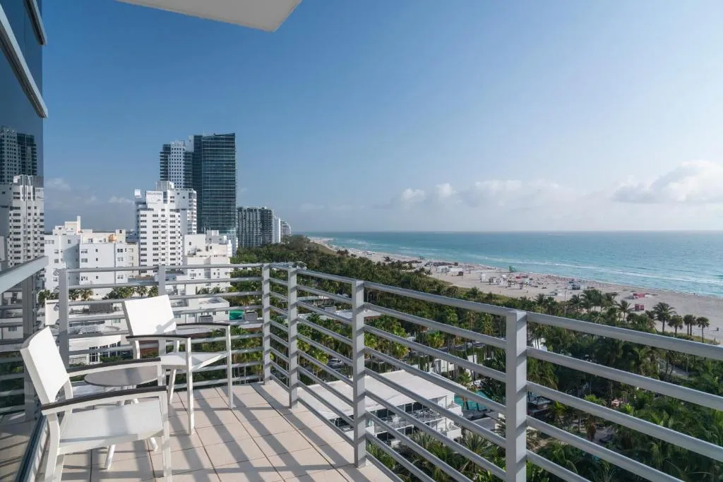 Balcony view at The Ritz-Carlton, South Beach Miami