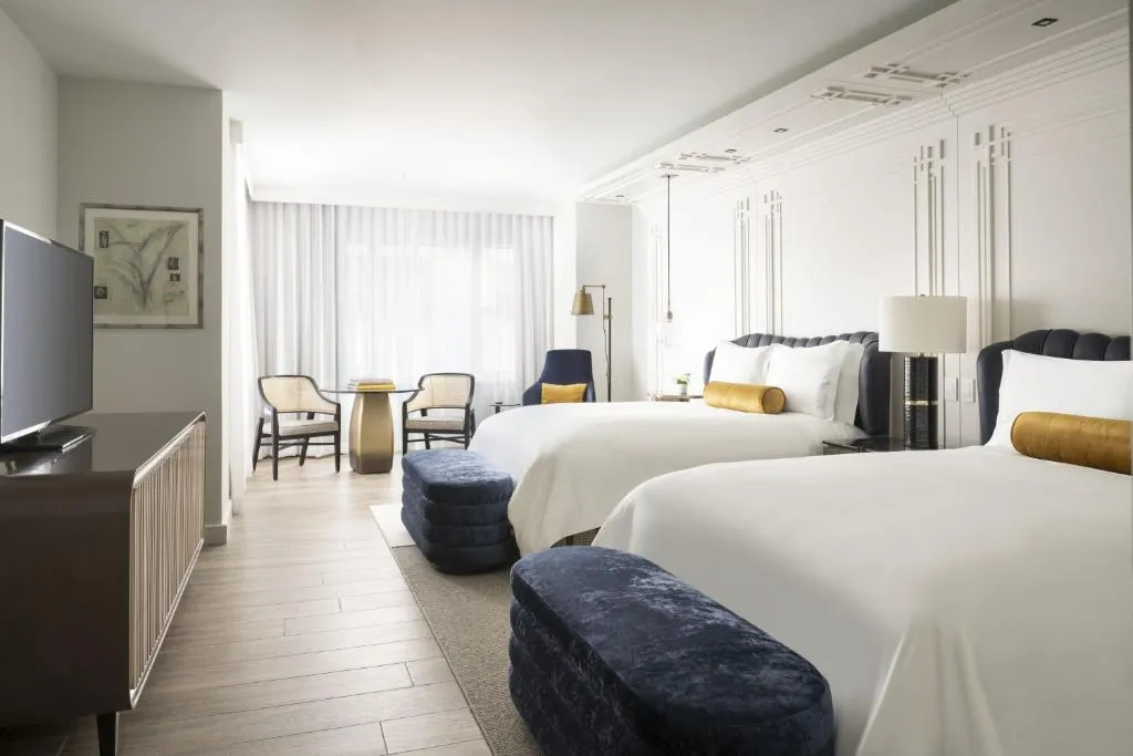 Comfortable guest room at The Ritz-Carlton, South Beach Miami