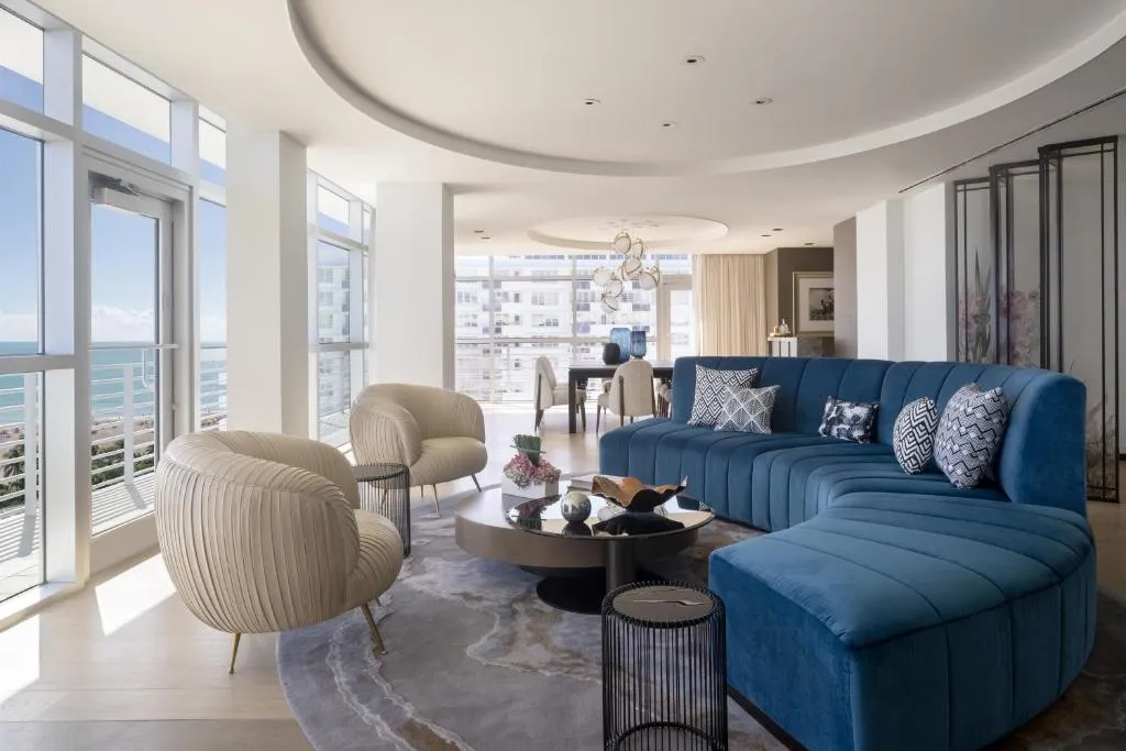 Stylish living area at The Ritz-Carlton, South Beach Miami