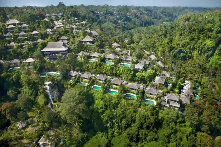 Vista aérea de The Royal Pita Maha, Ubud