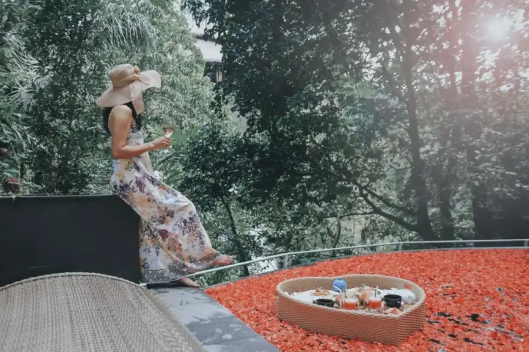 Guest enjoying a refreshing drink at The Sebali Resort
