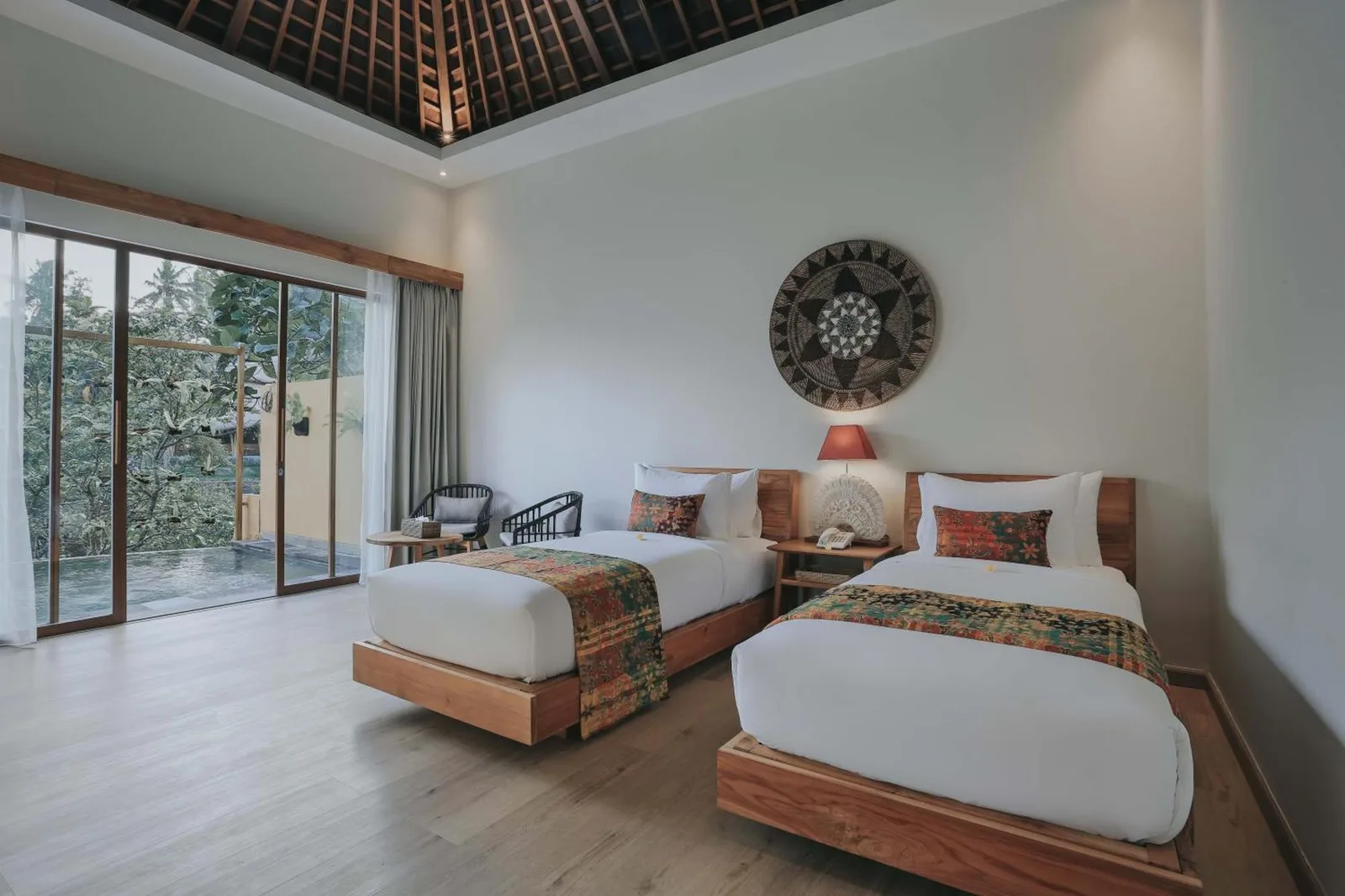 Twin bedroom setup at The Sebali Resort