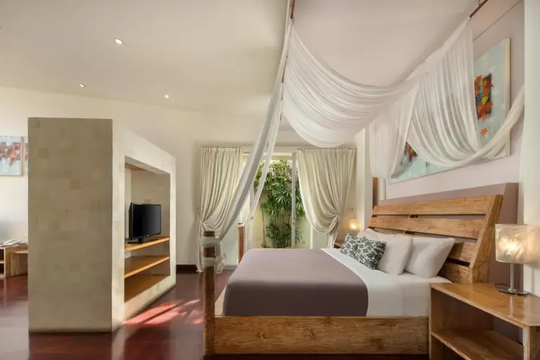 The Seiryu Boutique Bali Villas helles Schlafzimmer