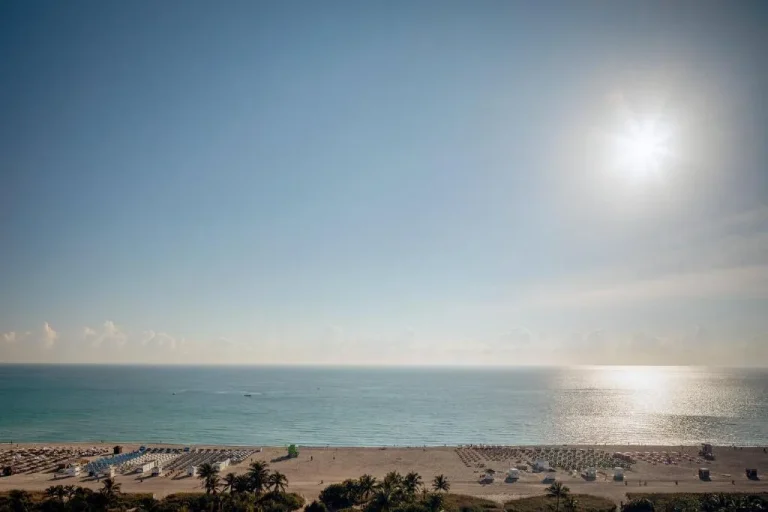 Scène en bord de mer depuis The Shelborne Miami