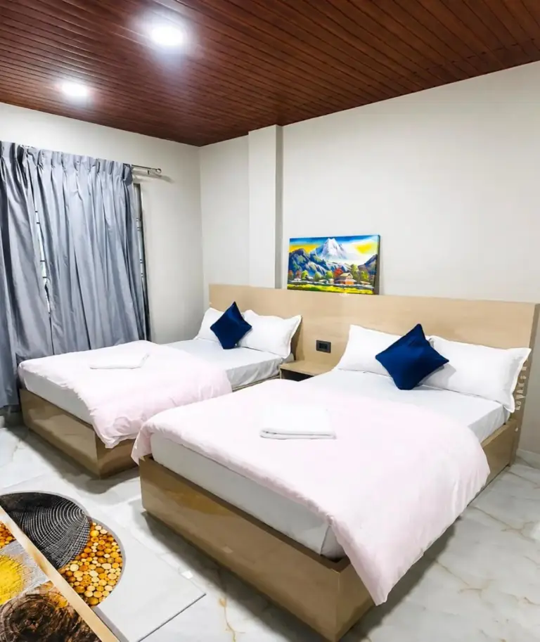 Twin Bed Room at The Skyline Hotel in Dharan