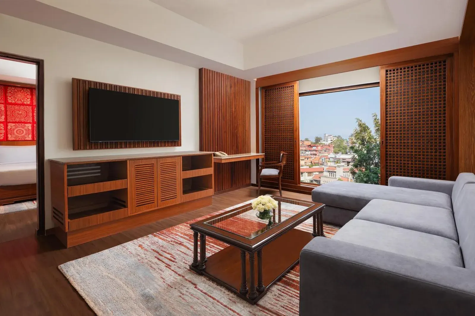Salon dans une suite de luxe au The Soaltee Kathmandu