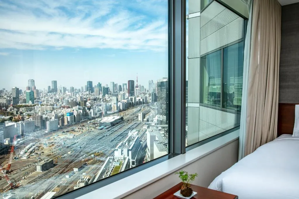 Guest room view at The Strings by InterContinental, Tokyo