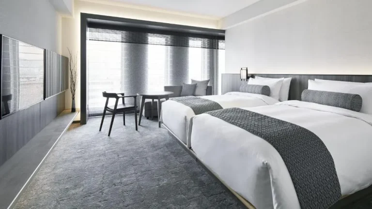 Twin room at THE THOUSAND KYOTO hotel in Kyoto