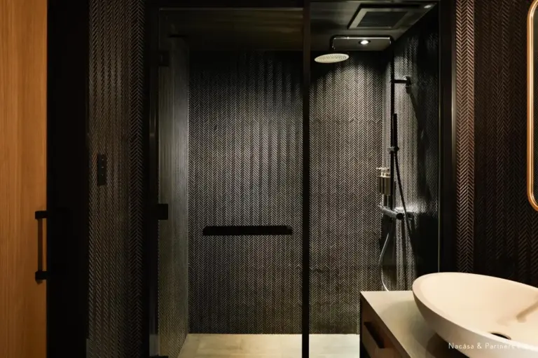 Luxury bathroom shower at The Tower Hotel Nagoya