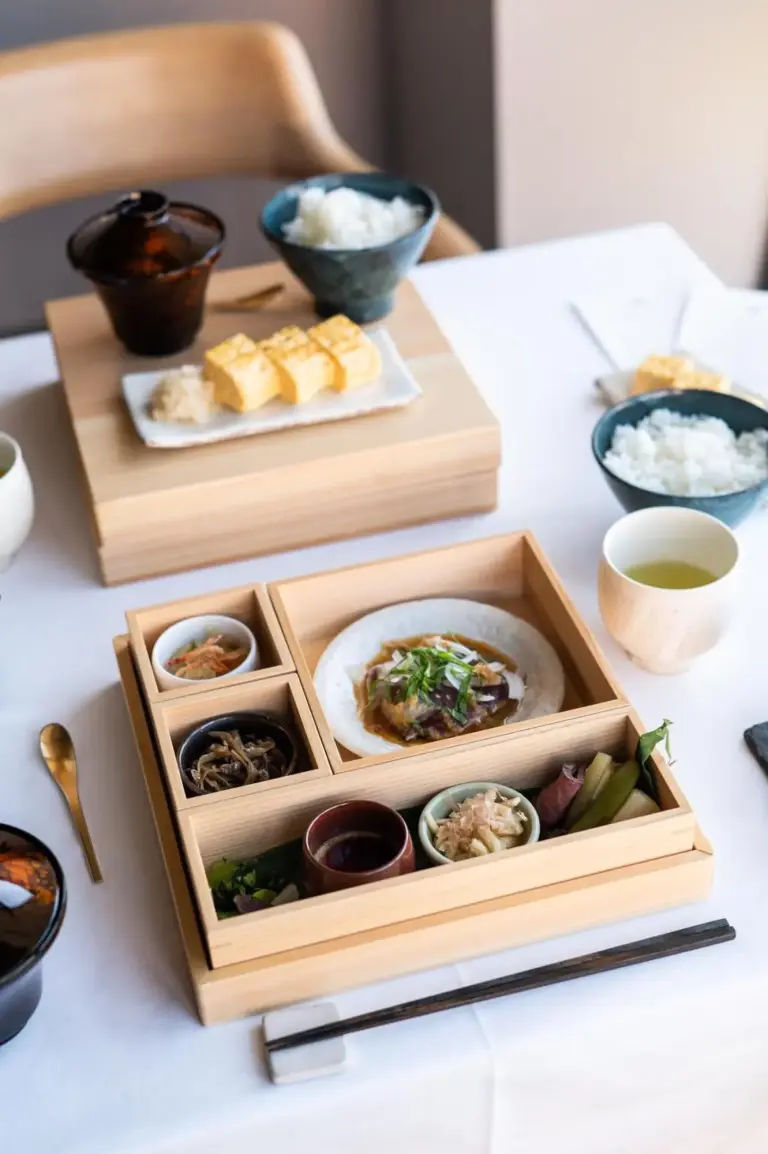 Traditional Japanese breakfast at The Tower Hotel Nagoya