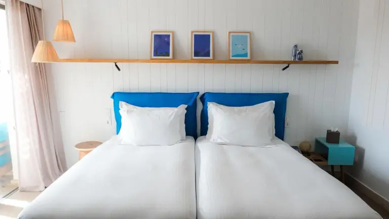 Twin bedroom setup in The View Agadir