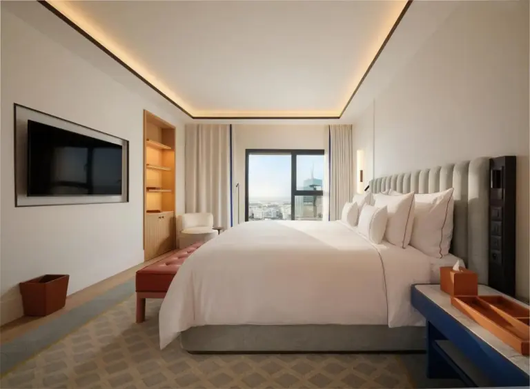 Cozy bedroom in a suite at The View Rabat