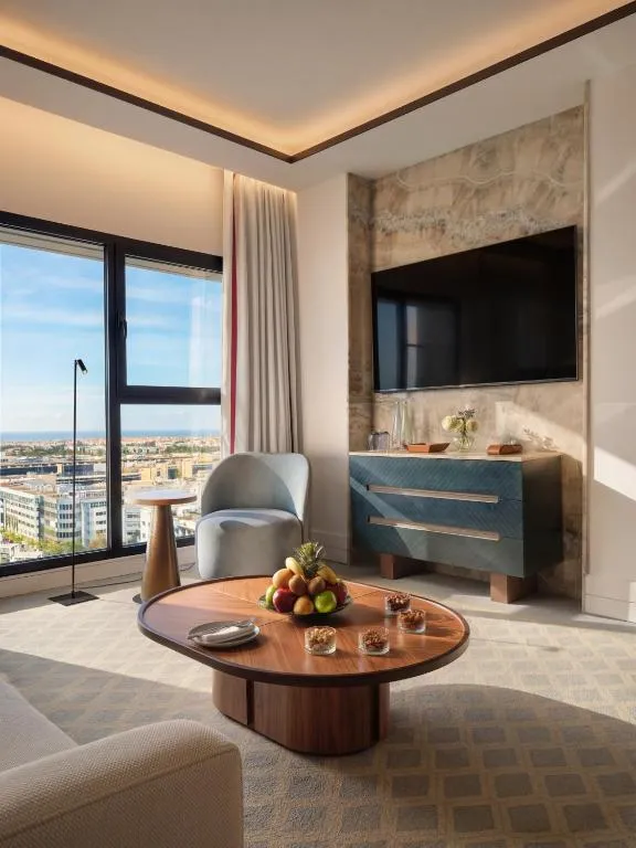 Corner view of a suite at The View Rabat