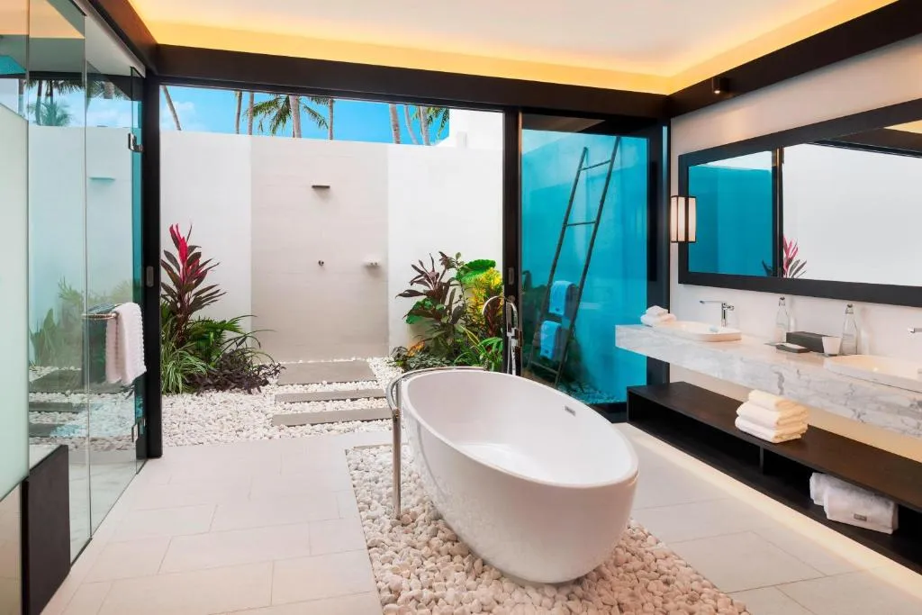 Luxury bathroom at The Westin Maldives Miriandhoo Resort