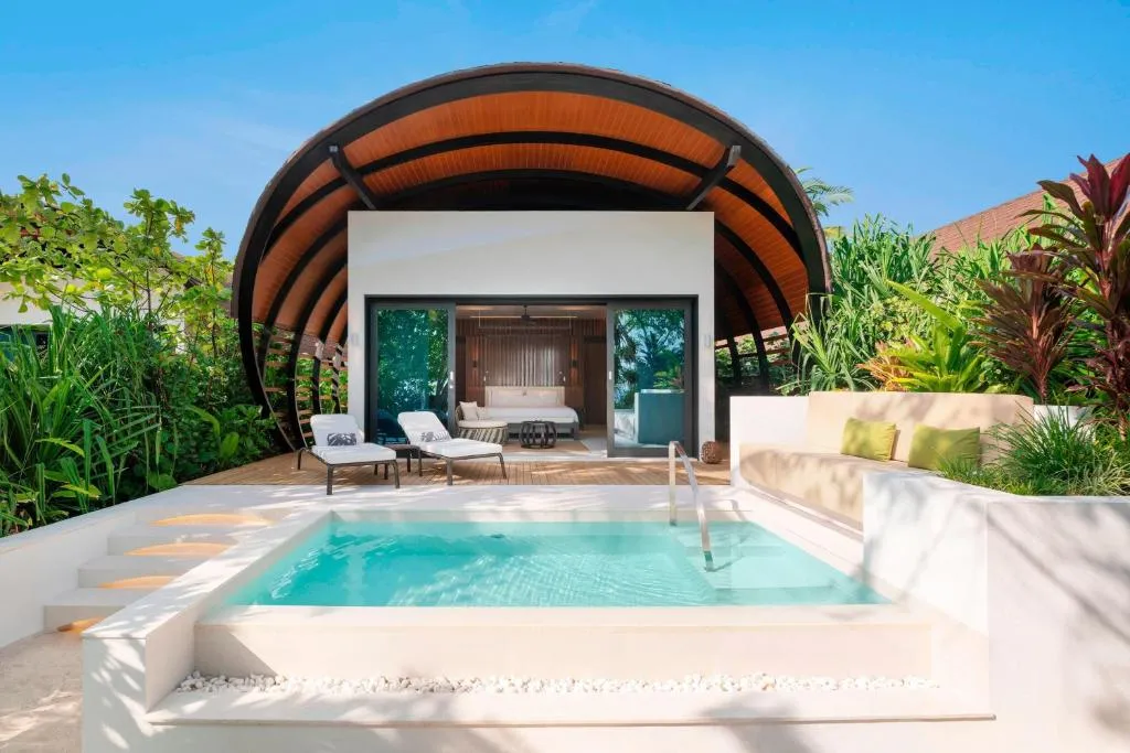 Exterior view of a villa at The Westin Maldives Miriandhoo Resort