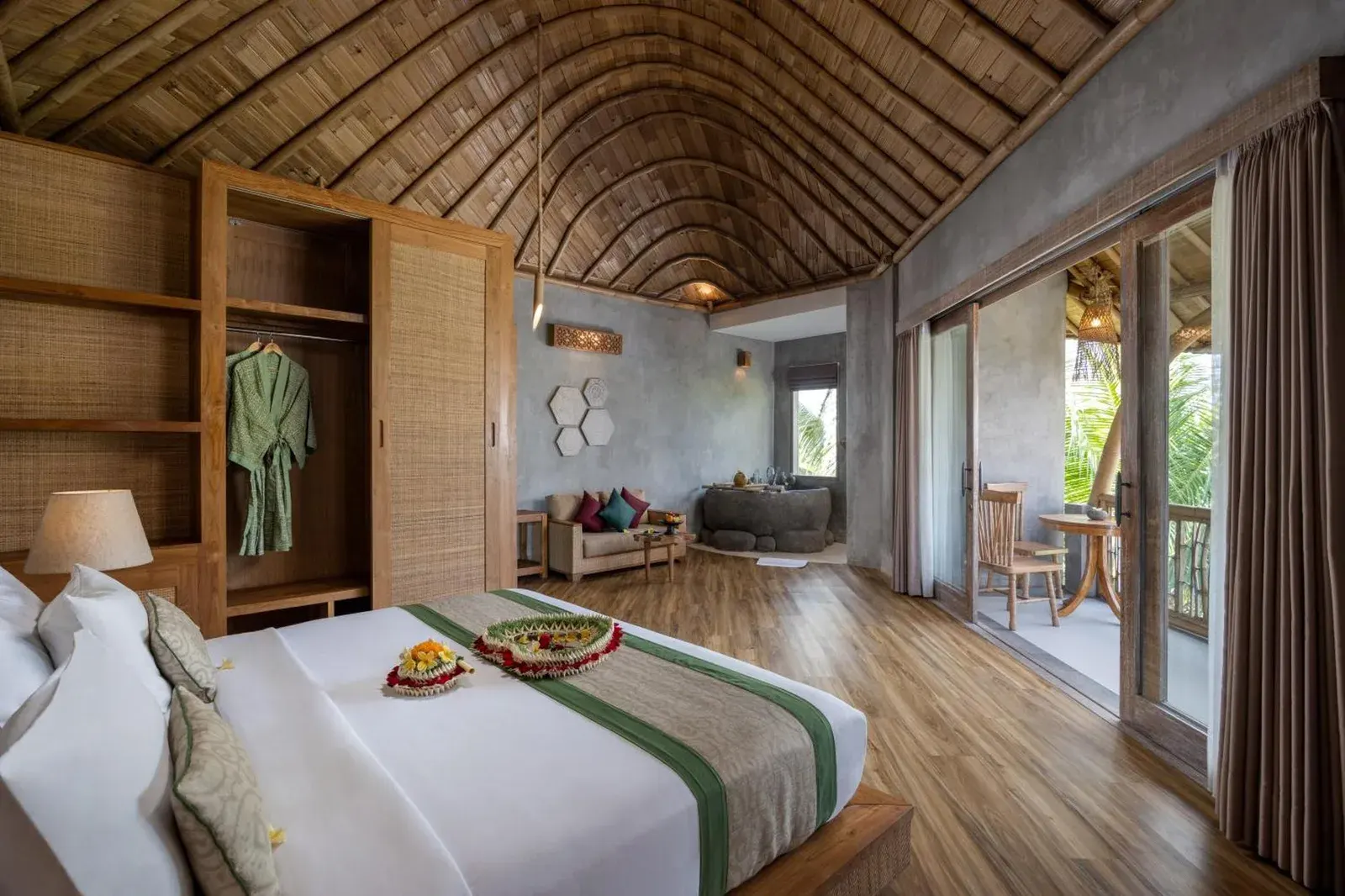 Zimmer mit Balkon im thewakanda Resort A Pramana Experience in Ubud.