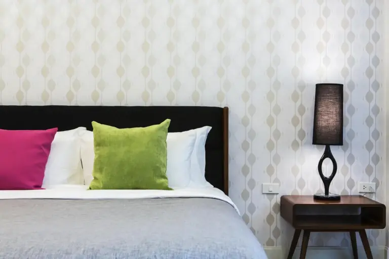 Tolani Nimman Villa Chiang Mai bedroom details with decorative pillows