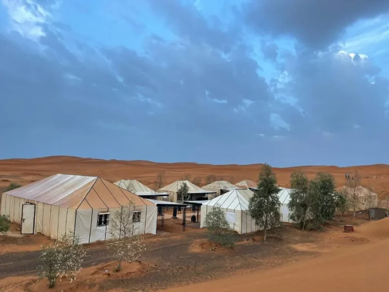 Overview of Toop Luxury Camp in the desert of Merzouga
