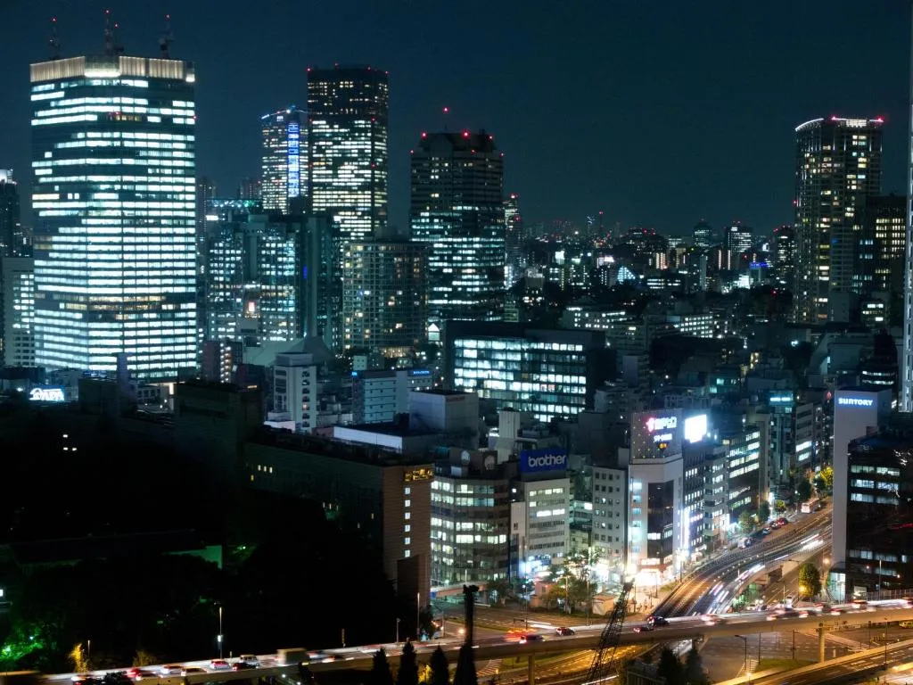 Tokyo cityscape at night from Toshi Center Hotel