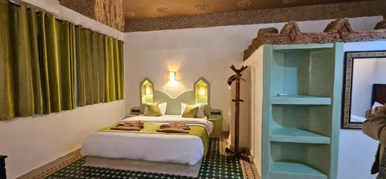 Inviting guest room at Traditional Riad Merzouga Dunes