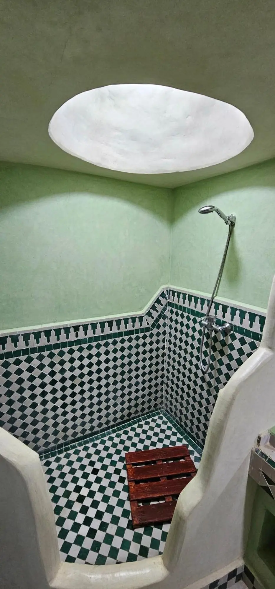 Stylish shower area at Traditional Riad Merzouga Dunes