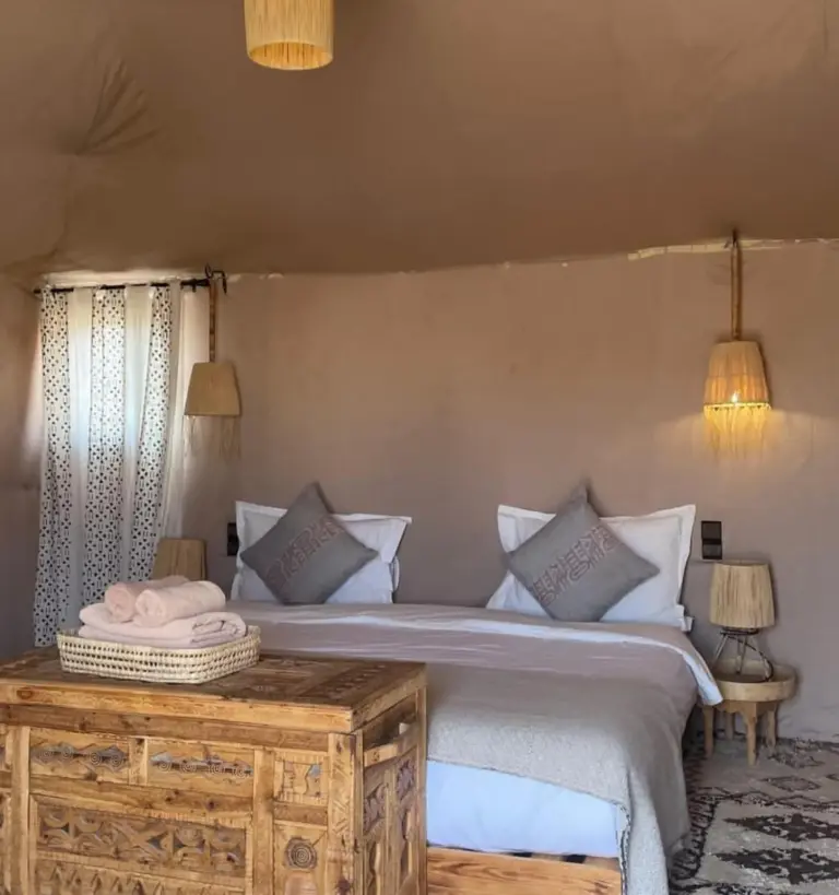 Décoration chic de la tente au Tranquil Gem Luxury Camp