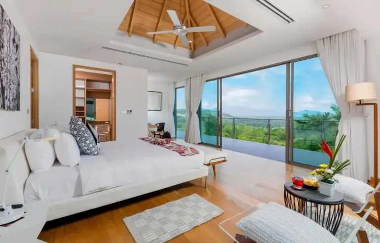 Cozy bedroom in Tropical Castle Villa, Phuket