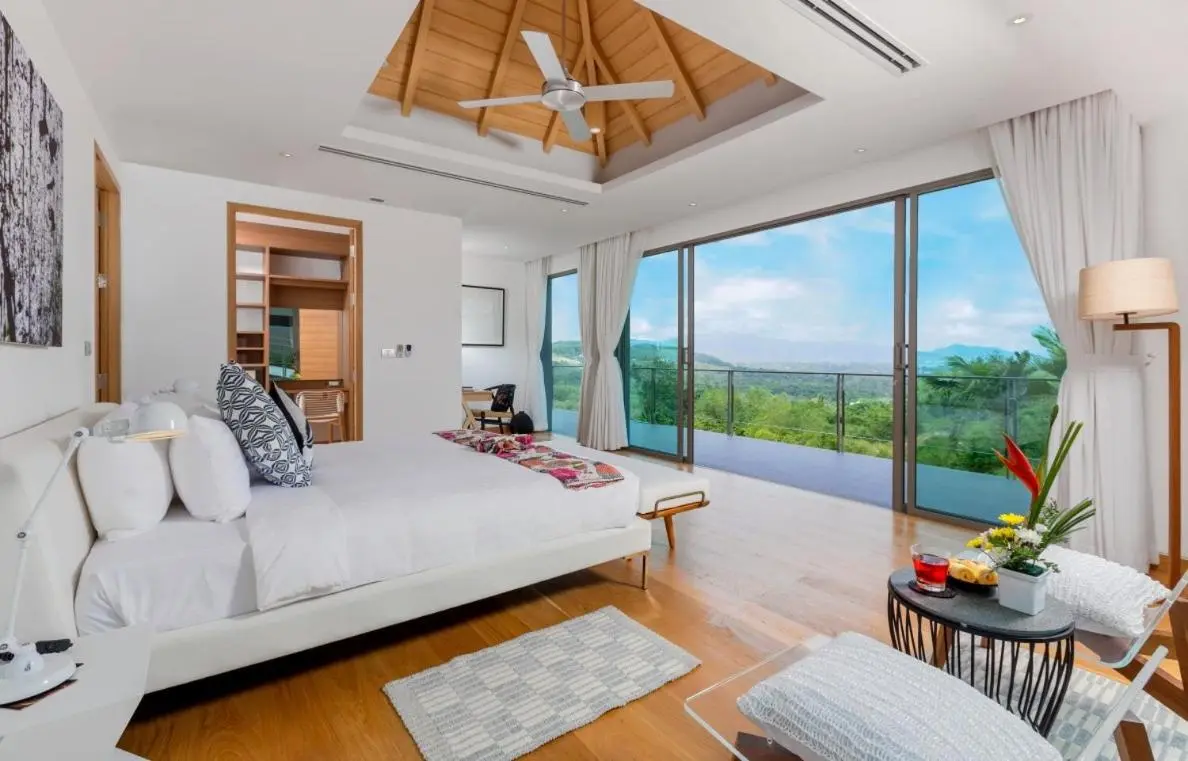 Cozy bedroom in Tropical Castle Villa, Phuket