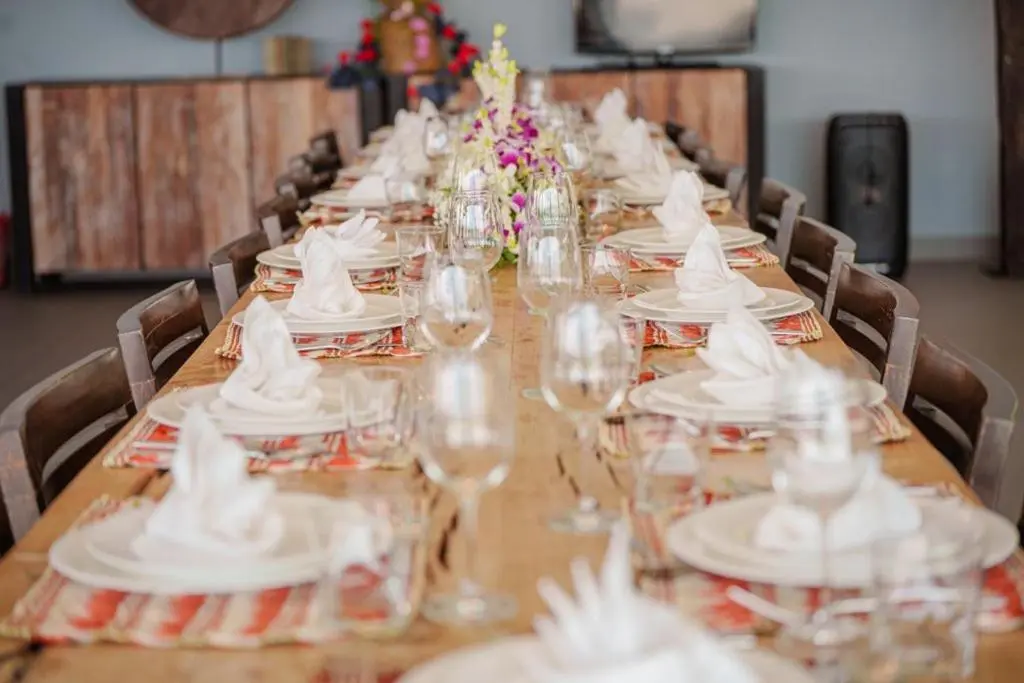 Dining table setup at Tropical Castle Villa, Phuket