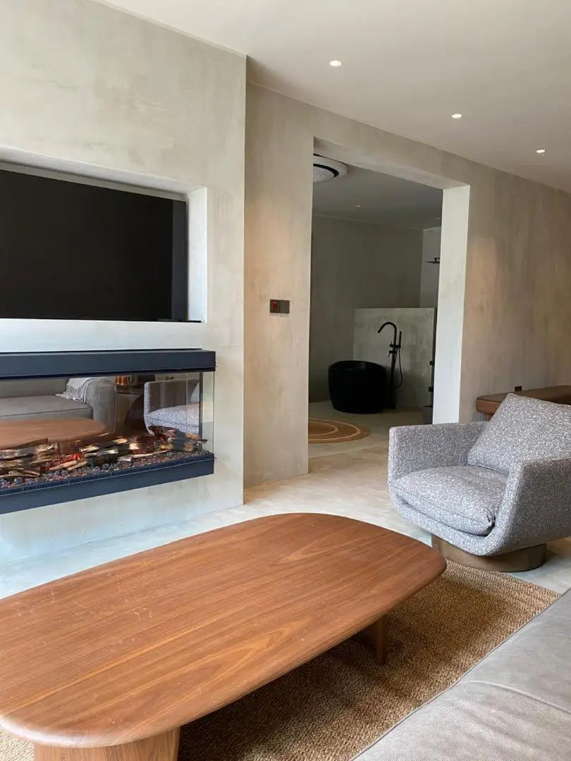 Contemporary living room at Ubucuti Gorilla Lodge